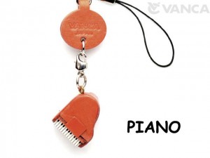 Piano Japanese Leather Cellularphone Charm Goods 