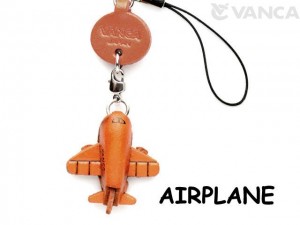 Airplane Japanese Leather Cellularphone Charm Goods