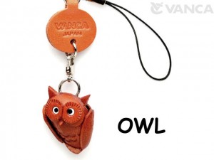 Owl Japanese Leather Cellularphone Charm Goods 