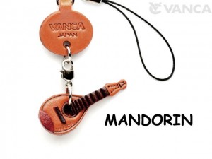 Mandolin Leather Cellularphone Charm