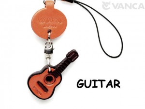 Guitar Leather Cellularphone Charm
