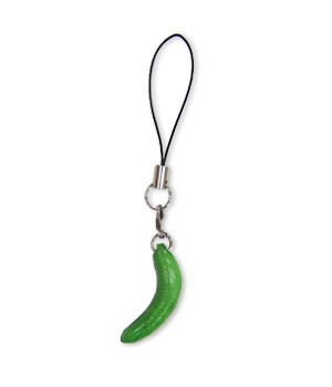 Cucumber Leather Cellularphone Charm Vegetables