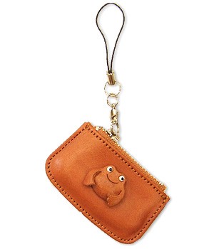 Frog Japanese Leather Cellularphone Charm Change Purse