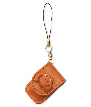 Frog Japanese Leather Cellularphone Charm Memo set