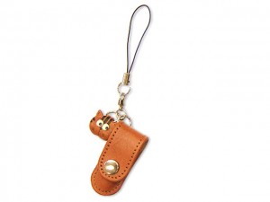 Cat Japanese Leather Cellularphone Charm Pencil case