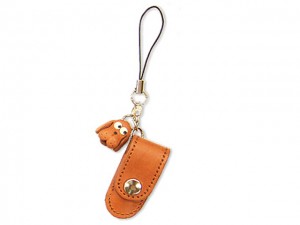 Dog Japanese Leather Cellularphone Charm Pencil case