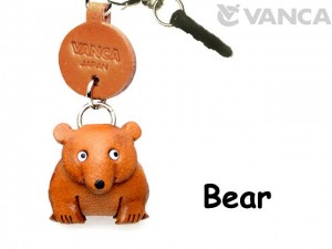 Bear Leather Animal Earphone Jack Accessory