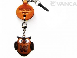 Alphabet Owl W Leather Animal Earphone Jack Accessory