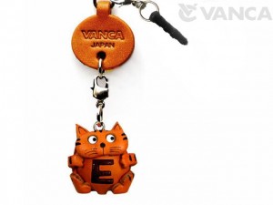 Alphabet Cat E Leather Animal Earphone Jack Accessory