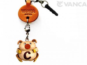 Alphabet Pig C Leather Animal Earphone Jack Accessory