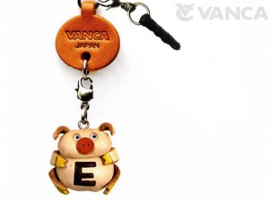 Alphabet Pig E Leather Animal Earphone Jack Accessory