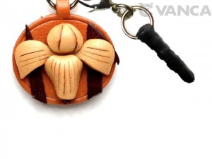 Iris Leather Flower Earphone Jack Accessory