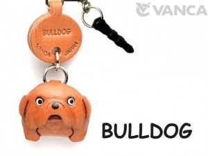 Bulldog Leather Dog Earphone Jack Accessory