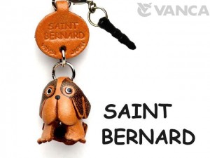 St.Bernard Leather Dog Earphone Jack Accessory
