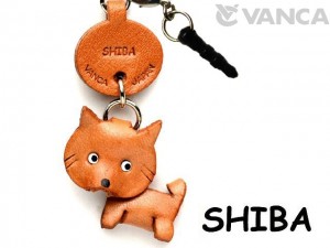 Shiba Leather Dog Earphone Jack Accessory