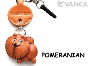 Pomeranian Leather Dog Earphone Jack Accessory