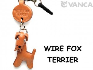 Wire Fox Terrier Leather Dog Earphone Jack Accessory