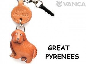 Great Pyrenees Leather Dog Earphone Jack Accessory