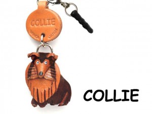 Collie Leather Dog Earphone Jack Accessory