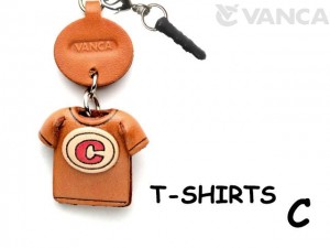 C/Red Leather T-shirt Earphone Jack Accessory