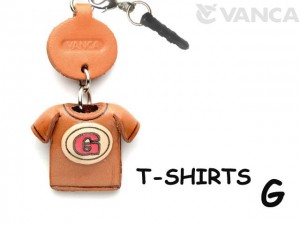 G/Red Leather T-shirt Earphone Jack Accessory
