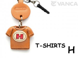 H/Red Leather T-shirt Earphone Jack Accessory