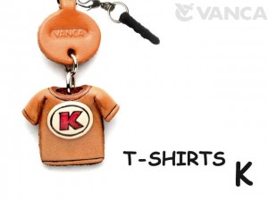 K/Red Leather T-shirt Earphone Jack Accessory