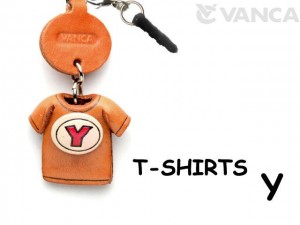 Y/Red Leather T-shirt Earphone Jack Accessory