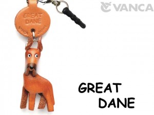Great Dane Leather Dog Earphone Jack Accessory