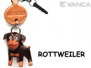 Rottweiler Leather Dog Earphone Jack Accessory