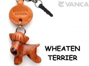 Wheaten Terrier Leather Dog Earphone Jack Accessory