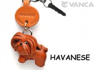 Havanese Leather Dog Earphone Jack Accessory