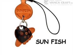 Sunfish Japanese Leather Cellularphone Charm Fish 
