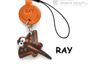 Ray Japanese Leather Cellularphone Charm Fish 