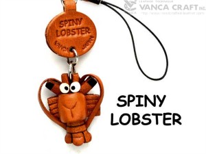 Spiny Lobster Japanese Leather Cellularphone Charm Fish 