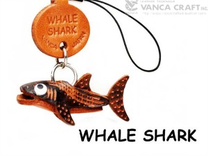 Whale shark Japanese Leather Cellularphone Charm Fish 