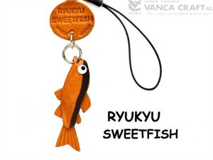 Ryukyu Sweetfish Leather Cellularphone Charm