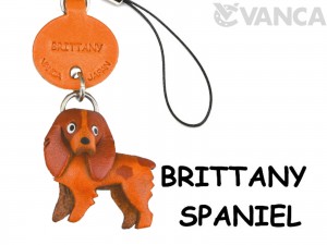 Brittany Spaniel Leather Cellularphone Charm #46770