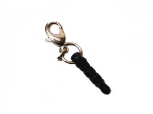 Japanese Leather Earphone Jack Charm Metal fittings #47000