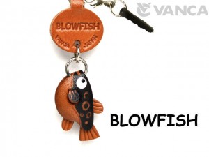 Blowfish Leather Fish & Sea Animal Earphone Jack Accessory