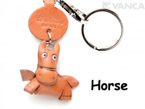 Horse Japanese Leather Keychains Animal 