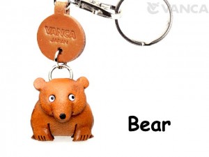 Bear Japanese Leather Keychains Animal