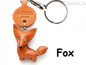 Fox Japanese Leather Keychains Animal