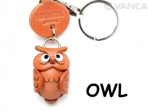 Owl Japanese Leather Keychains Animal 