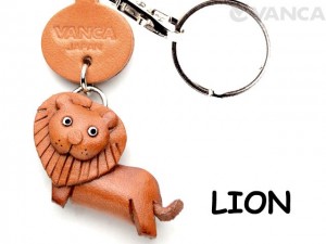 Lion Japanese Leather Keychains Animal
