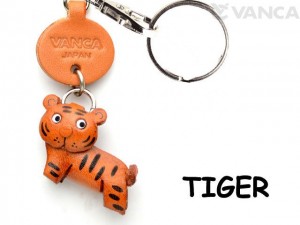 Tiger Japanese Leather Keychains Animal