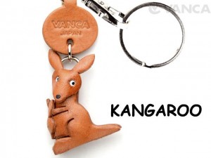 Kangaroo Japanese Leather Keychains Animal