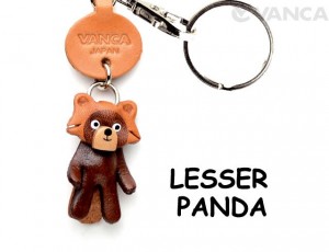 Lesser panda Japanese Leather Keychains Animal