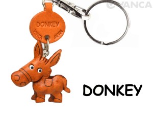 Donkey/Ass Japanese Leather Keychains Animal