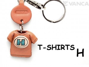 H(Blue) Japanese Leather Keychains T-shirt